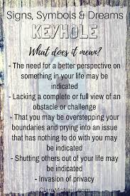 What Does It Mean When Keyhole Shows Up In Your Dreams Or Your Psychic And Mediumship Readings Here Dream Meanings Dream Interpretation Symbols Dream Symbols