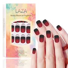 Find & download free graphic resources for wood nails. Amazon Com Laza 24 Pcs Colorful Fake Nails Square Full Cover Gradient Short Matte Artificial Acrylic Nails With Glue Sticker Nail File Wood Stick Black Red Gradual Beauty