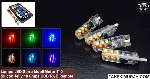 Maybe you would like to learn more about one of these? Jual Lampu Led Senja Mobil Motor T10 Silicon Jelly 18 Chips Cob Rgb Remote Murah Takekimurah Surabaya Online Shop