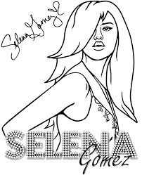 You can download free printable selena gomez coloring pages at coloringonly.com. Selena Gomez Free Image For Coloring