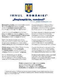The original text was written in the romanian cyrillic alphabet. Imnul Romaniei
