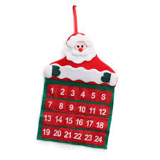 Free international delivery on prime international orders over 100 aed. Felt Christmas Advent Wall Hanging Calendar Pockets Santa Reindeer Snowman Decorations Alexnld Com