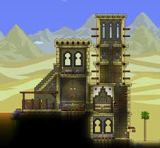 Terraria Desert Outpost Post Terraria House Design Terraria House Ideas Terrarium