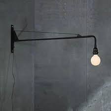 Qiseyuncai Designer Industrial Wind Potence Wall Light Northern Europe Industry Retro Aisle Long Rod Cantilever Wall Lamp In Wall Wall Lights Wall Lamp Light