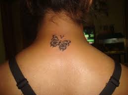 Cute Small Butterfly Pretty Girly Tattoos Back Of Neck Tattoo Neck Tattoo Girl Neck Tattoos