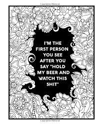 This sweary nurse coloring book contains 40 single sided coloring pages. Pin On Color Me Quotes