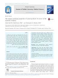 This review summarises current knowledge on camel milk proteins, with focus on significant peculiarities in protein composition and molecular properties. Pdf The Unique Medicinal Properties Of Camel Products A Review Of The Scientific Evidence