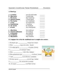 This Spanish Worksheet Focuses On Both Regular And Irregular Forms Of The Conditional Tense It Includes Two In 2020 Word File This Or That Questions Spanish Resources