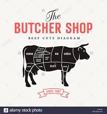 Butcher Cuts Chart Stock Photos Butcher Cuts Chart Stock