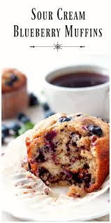 Bisquick Blueberry Coffee Cake Sour Cream Sour Cream Blueberry Muffins Bakery Quality Muffins You Can Make At Home These Muffins Are Moi Sour Cream Blueberry Muffins Blue Berry Muffins Sweet Recipes