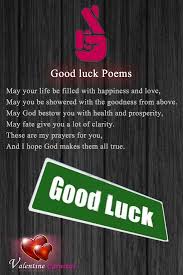 Best Good Luck Poems