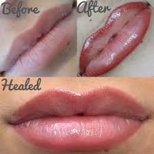 Stages Of Lip Procedure Seamless Airbrushed Part Lip Blend Not A Lipstick Look Just Lip Blending Lip Permanent Makeup Permanent Makeup Eyeliner
