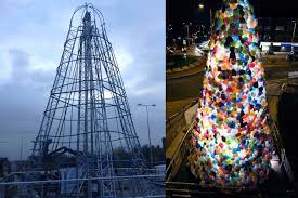 Very cute little treat bags. Consumerist Christmas Tree By Luzinterruptus Inhabitat Green Design Innovation Architecture Green Building