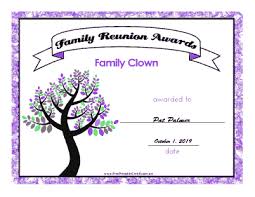Aug 03, 2020 · start with a blank document or search for 'form' in the templates gallery. Family Reunion Family Clown Printable Certificate
