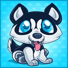 Anime husky with blue eyes. How To Draw A Husky Puppy Husky Puppy Step By Step Drawing Guide By Dawn Dragoart Com