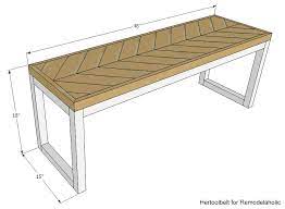 Our products are made from reclaimed solid wood keeping. Remodelaholic Diy Wood Bench With Box Frame And Chevron Top