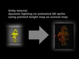 Unity Tutorial Dynamic Lighting On Animated 2d Sprite Using Painted Height Map As Normal Map Youtube Unity Tutorials Unity Normal Map