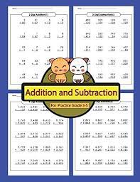Has been added to your cart. Addition And Subtraction For Practice Grade 3 5 Addition And Subtraction Workbooks Math Practice Worksheet Arithmetic Workbook With Answers For Kids By Lequire Marin Amazon Ae