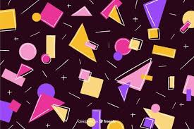 The kit is completely free for personal and commercial use. Download 80s Geometric Background Design With Retro Style For Free Geometric Background Background Design Retro Background