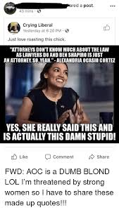 I actually think that social media poses a public health risk to everybody. Aoc Says Dumb Shit Bullet N Board Full30