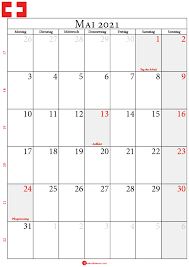Kalender für mai 2021 zum ausdrucken. Kalender 2021 Mai Schweiz In 2021 Kalender Schweiz Monatskalender