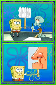 The Best Time To Wear A Striped Sweater Spongebob Picket Signs Pineapple Under The Sea