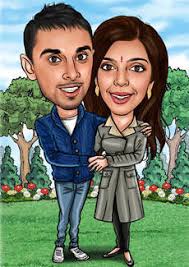 Caricature Gifts Drawn From Your Photos 29 Custom caricatures, caricature maker, personalised caricatures from photos, personalized portrait, photo to cartoon, anniversary, cartoon me.