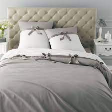 testata da letto imbottita in lino l 160 cm maisons du monde nevresim takimlari yatak carsaflari ev icin
