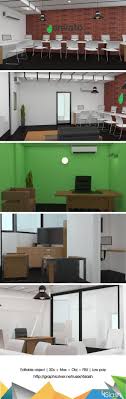 3d Office Interior Hall Interior Office Interiors Boss Office
