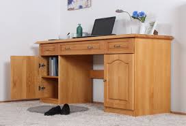 2 herausziebare böden, zb für tastatur, einen festen boden. Schreibtisch Kiefer Massiv Vollholz Erlefarben Pipilo 19 Abmessungen 78 X 182 X 54 Cm H X B X T