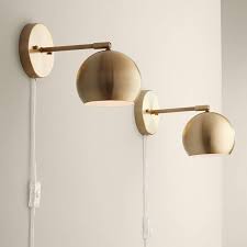 Enjoy free shipping on most stuff, even big stuff. Selena Brass Sphere Shade Pin Up Led Wall Lamps Set Of 2 34a85 Lamps Plus
