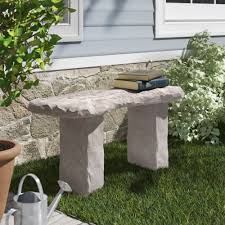 Vintage cast concrete paw feet french regency style 52 curved garden patio bench. Cast Stone Concrete Outdoor Benches You Ll Love In 2021 Wayfair