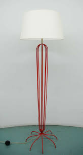 A Red Metal Floor Lamp In The Manner Of Jean Royere Decorative Floor Lamps Metal Floor Lamps Lamp
