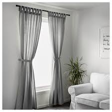 Lenda Cortinado C Bracadeiras Par Cinz 140x300 Cm Ikea Lenda Curtains Living Room Decor Curtains Modern Curtains