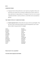 Check spelling or type a new query. Compound Words 5 Adjective Onomastics