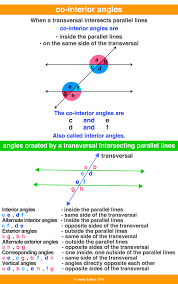 Co Interior Angles A Maths Dictionary For Kids Quick Reference By Jenny Eather