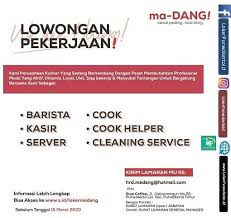 Buat cv cepat dan praktis di bikincv atau lihat contoh surat. Lowongan Kerja Ma Dang Purwokerto Februari 2020