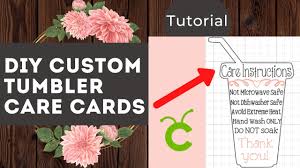 We did not find results for: How To Make Custom Tumbler Care Instruction Cards Using Your Cricut Youtube