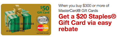 Store credit cards often have no annual fee, so if you pay your bill in full and on time each statement period, you could get the perks of a store card with no cost. Get 20 Staples Gift Card With 300 Mastercard Gift Cards Purchase Running With Miles