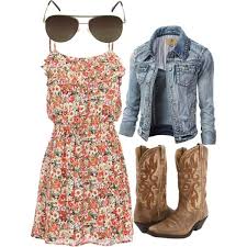 Floral Cowgirl Dress With Aviators Cowgirl Dresses Cute Country Outfits Country Outfits
