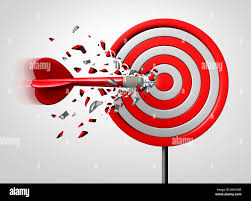 Innovative Goal Strategy As A Business Success Concept With A Dart Hitting The Target Sideways As A Metaphor Foran Alternate Route To Achievement As A Stock Photo Alamy