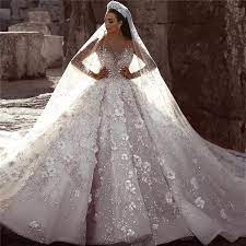 E come realizzare questo desiderio se non grazie ad un abito da sposa in stile principessa, a gonna ampia e classica. Glamorous Di Lusso Dubai Arabo Abiti Da Sposa Lungo 2020 Di Sfera Della Principessa Abiti Da Sposa In Rilievo Abiti Da Sposa Con 3d Fiori Plate Wedding Dresses Aliexpress