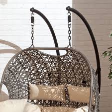 Lightweight enough to moved around to suit your needs. Brampton Espresso Cocoon Hanging Swing Chair Overstock 21422385