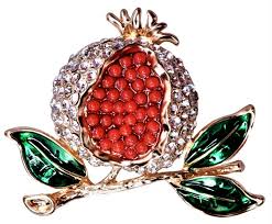 Qilegn Ropa Y Accesorios Fashion Cien Set Broche De Granada De Diamante Fruit Series Pinde Qilegn Mm Broches Diamantes Accesorios