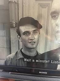 Im watching TCM 2, and the scene where Dennis Hopper meets the Detective.  The detective makes the statement " I know a couple ol boys down at the  paper that'll get your