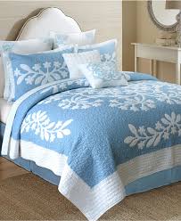 Nostalgia Home Kayla Quilt Collection Quilts Bedspreads Bed Bath Macy S Hawaiian Quilts Bed Spreads Blue Quilts