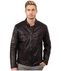 Marc New York By Andrew Marc Mac Lightweight Calf Moto Jacket W Chest Zipper Pockets Faux Leather Moto Jacket Marc New York Jackets