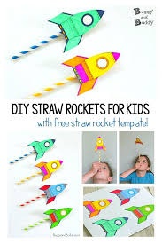 How To Make Straw Rockets Diy Straw Straw Rocket Rocket Craft