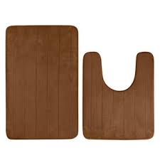 Unique Bargains Bathroom Mats Non Slip Toliet Mat Absorbent Memory Foam Bath Rugs 2 In 1