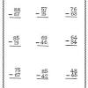 This set of printable math worksheets for kids includes lots of two digit subtraction problems with borrowing. 1